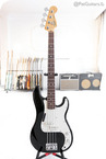 Fender-Precision Bass With Rosewood Fretboard Black-1983