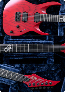Solar Guitars A2.6tbr In Trans Blood Red Matte 2018