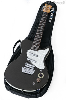 Danelectro Mod 7 Seven String Electric Guitar In Galaxy Black Sparkle 1998