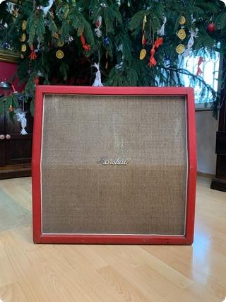 Marshall Marshall Basketweave Tilted Speaker 4xt1221  1968 Red