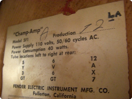 Fender Champ 1962 Tweed