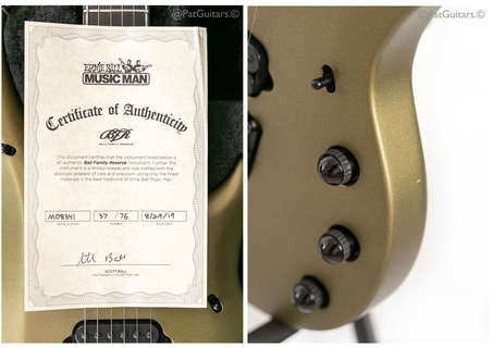 Ernie Ball Music Man   Bfr Majesty John Petrucci Dargie Delight Matte Olive Pearl 2019