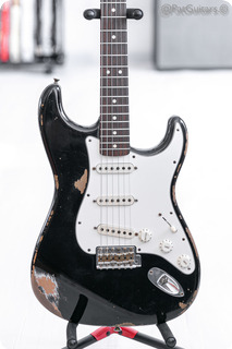 Fender Custom Shop '62 Active Stratocaster With Clapton Boost Relic Black 7.6lbs 2016