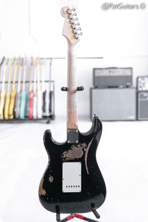 Fender Custom Shop '62 Active Stratocaster With Clapton Boost Relic Black 7.6lbs 2016