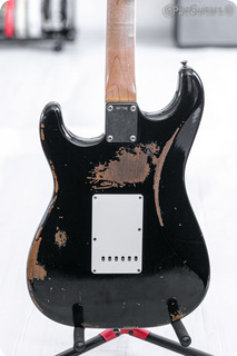 Fender Custom Shop '62 Active Stratocaster With Clapton Boost Relic Black 7.6lbs 2016