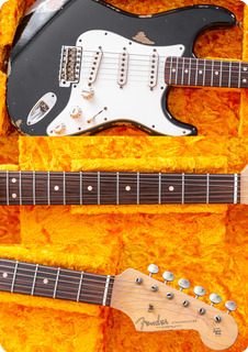 Fender Custom Shop '62 Active Stratocaster With Clapton Boost Relic Black 7.6lbs 2016