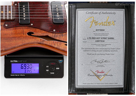 Fender Stratocaster Custom Shop Ltd Artisan Dual P90 Koa 6.9lbs 2024