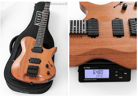 Kiesel Guitars  Zeus Mahogany Headless Guitar In Natural 2019