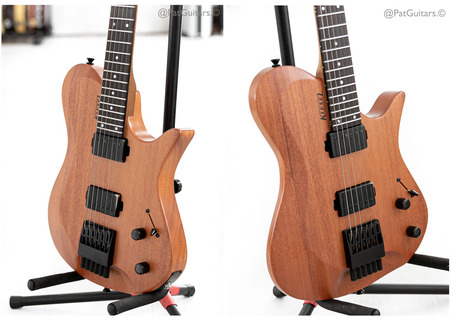 Kiesel Guitars  Zeus Mahogany Headless Guitar In Natural 2019