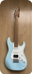 Warmoth-Stratocaster With Gibson Conversion Scale Neck-2022-Sonic Blue