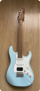 Warmoth Stratocaster With Gibson Conversion Scale Neck 2022 Sonic Blue