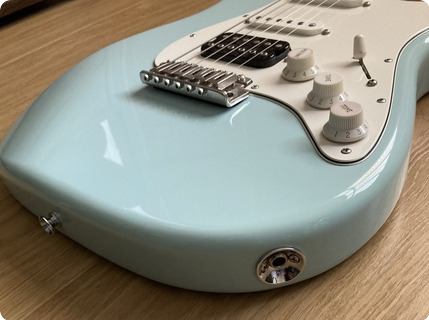 Warmoth Stratocaster With Gibson Conversion Scale Neck 2022 Sonic Blue