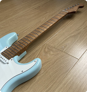 Warmoth Stratocaster With Gibson Conversion Scale Neck 2022 Sonic Blue