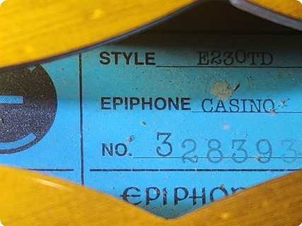 Epiphone John Lennon Casino 1997 Sunburst