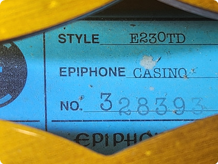 Epiphone John Lennon Casino 1997 Sunburst