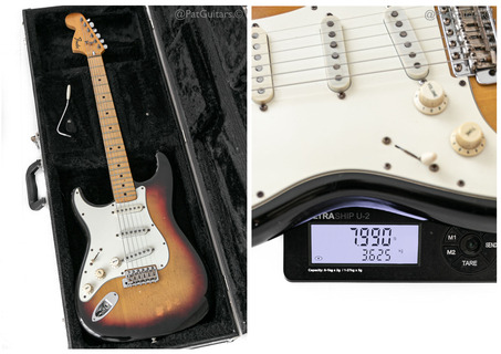Fender  Stratocaster Left Handed In Sunburst. Rh Conversion. 7.9lbs 1974