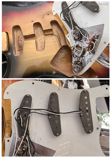 Fender  Stratocaster Left Handed In Sunburst. Rh Conversion. 7.9lbs 1974