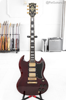 Gibson   Sg Custom In Cherry 3 Pickup 7.7lbs 1976
