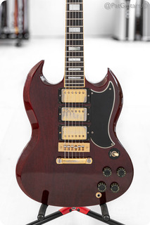 Gibson   Sg Custom In Cherry 3 Pickup 7.7lbs 1976