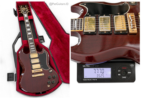 Gibson   Sg Custom In Cherry 3 Pickup 7.7lbs 1976