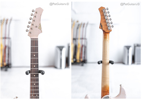 Atkin Guitars 63s Strat In Faded Shell Pink 2022
