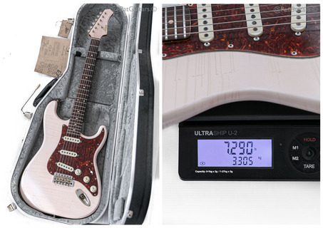 Atkin Guitars 63s Strat In Faded Shell Pink 2022