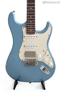 Hansen Guitars  S Style Roasted Custom Shop Hss Strat Ice Blue Metallic 7.4lbs 2023