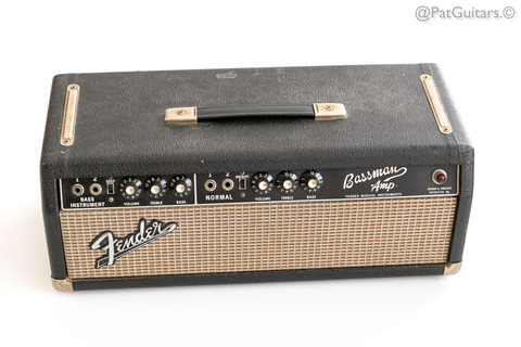 Fender Bassman Blackface 50 Watt Vintage Amp Head 110v 1965 Black