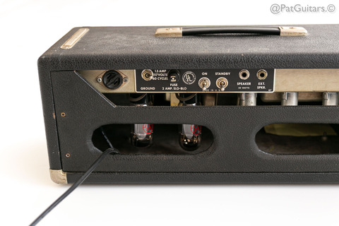 Fender Bassman Blackface 50 Watt Vintage Amp Head 110v 1965 Black