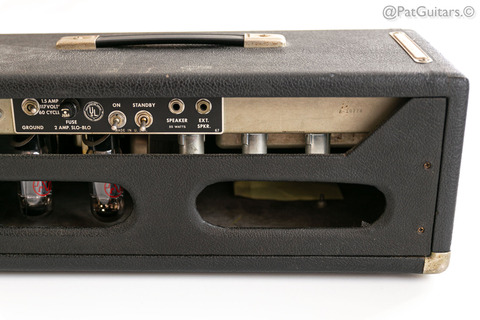 Fender Bassman Blackface 50 Watt Vintage Amp Head 110v 1965 Black