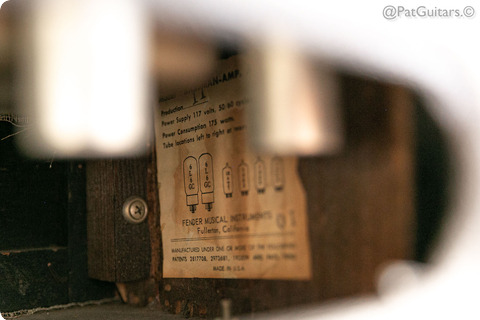 Fender Bassman Blackface 50 Watt Vintage Amp Head 110v 1965 Black