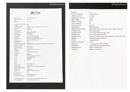 Martin D 21 Custom Shop Sitka Spruce / Indian Rosewood Dreadnought 2011