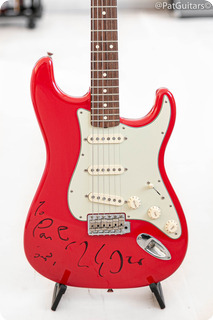 Fender Signed! Mark Knopfler Stratocaster In Hot Red. 2011
