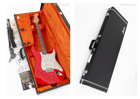 Fender Signed! Mark Knopfler Stratocaster In Hot Red. 2011