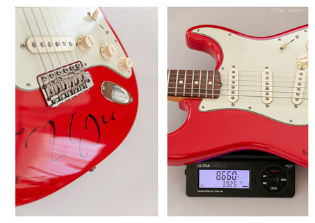 Fender Signed! Mark Knopfler Stratocaster In Hot Red. 2011