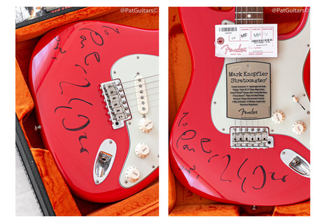Fender Signed! Mark Knopfler Stratocaster In Hot Red. 2011