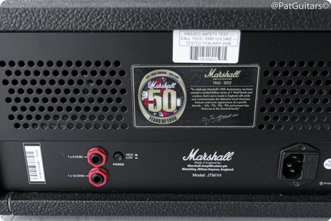 Marshall  Jtm 1h 50th Anniversary 1960s 1 Watt Head 2012