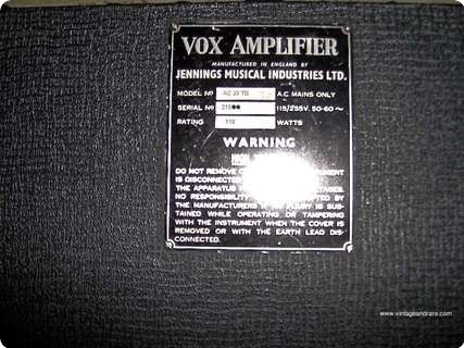 Vox / Jmi Vox Ac30 1966