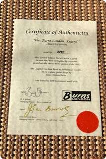 Burns Bison Legend Bass Limited Edition 1994