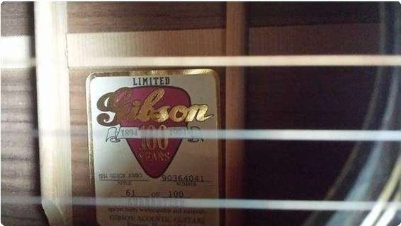 Gibson J45 Limited Edition 1934 Reissue 1994 Sunburst