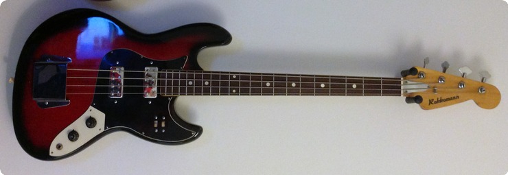 Rokkomann Jazz Bass Red Black Sunburst
