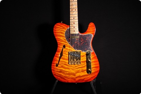 Fender Thinline Strat And Tele 1997 Flame Sunburst Maple