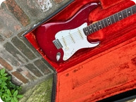 Fender-Stratocaster RARE FENDER SOUNDHOUSE COLOUR-1974-Cherry Red