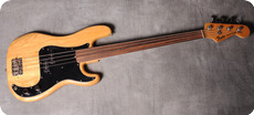 Fender-Precision Bass Fretless-1977-Nature