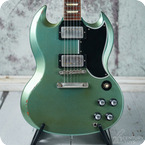 Gibson-Custom Shop 1961 SG Standard-2019-Aged Teal Metallic