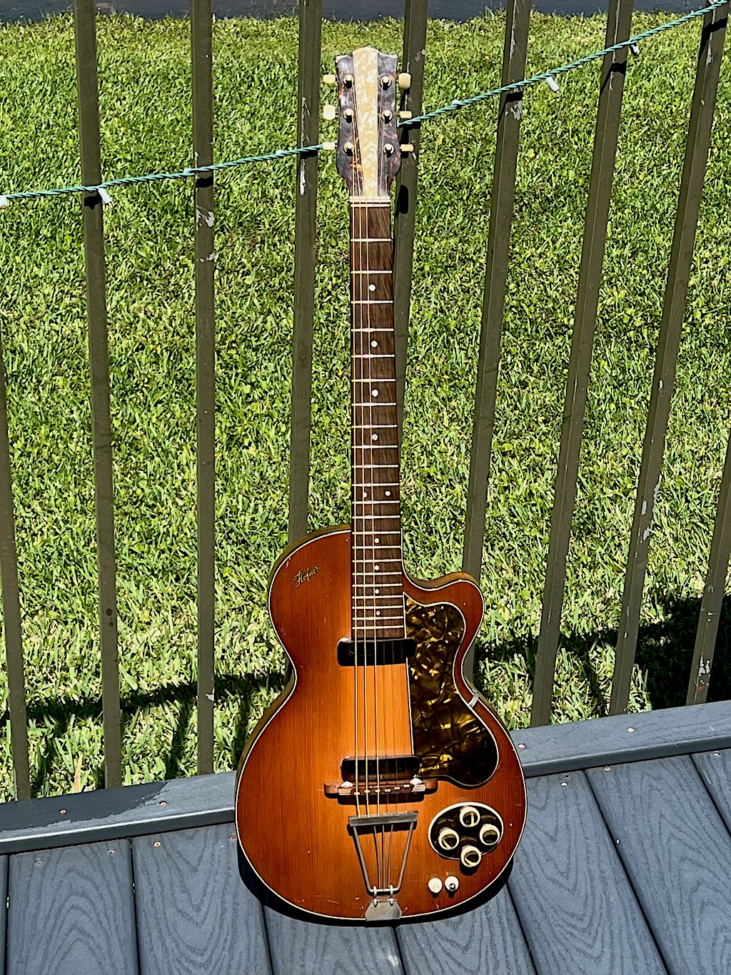 Hofner Guitars Model 127 Club 50 1956 Sunburst Guitar For Sale Guitarbroker