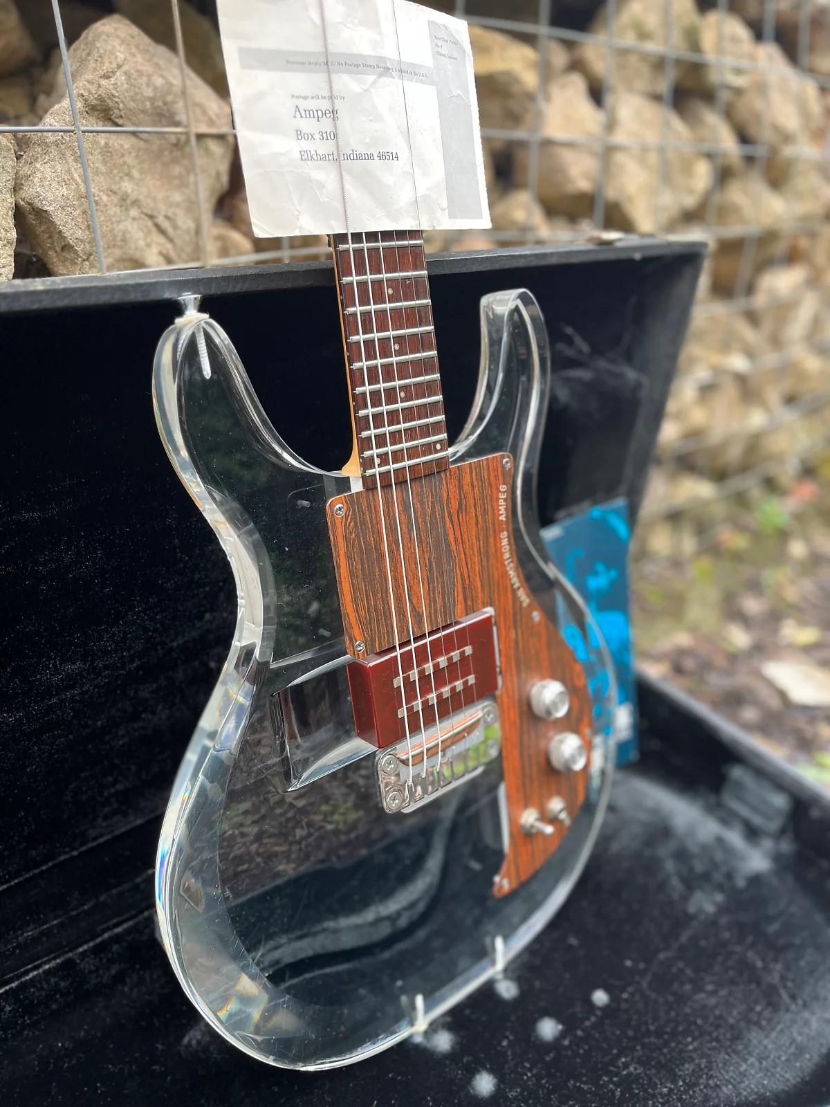 Dan Armstrong (ampeg) Guitars Lucite Guitar With 5 Pickups 1971 Clear