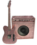 Signature Sound Deluxe Hyperdrive Special 100 And Guitar 2023 Barbie Pink Sparkle
