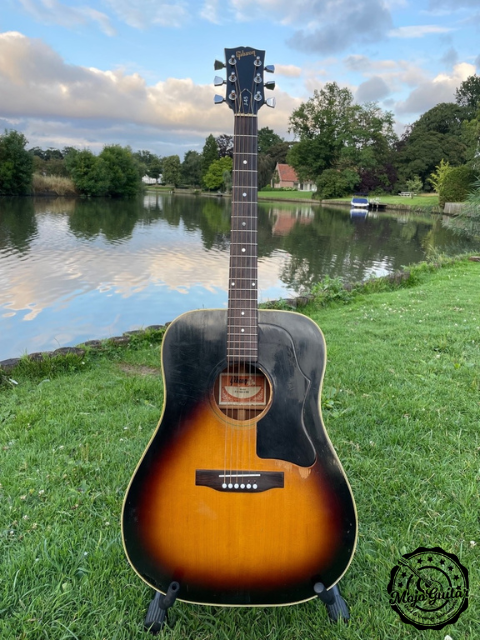 Gibson J 45 Deluxe 1979 Tobacco Sunburst Guitar For Sale