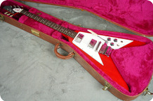 Gibson-Custom Shop Korina Flying V ‘67 Reissue + OHSC + Candy-2001-Cherry